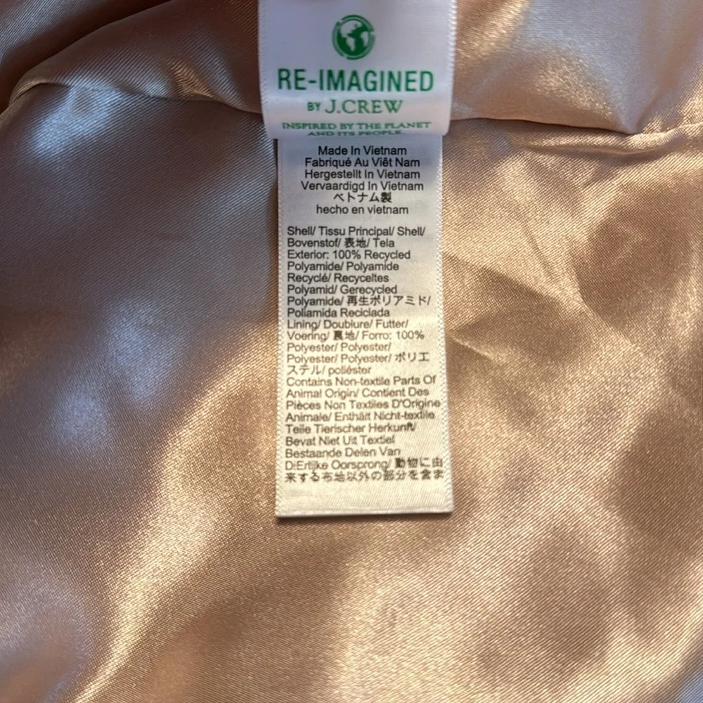 J.Crew Relaxed trench coat in lightweight shiny nylon CD420